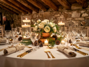 Décorations pour un mariage d'hiver